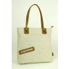 Torba damska z naturalnego lnu 10133/len