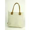 Torba damska z naturalnego lnu 10133/len