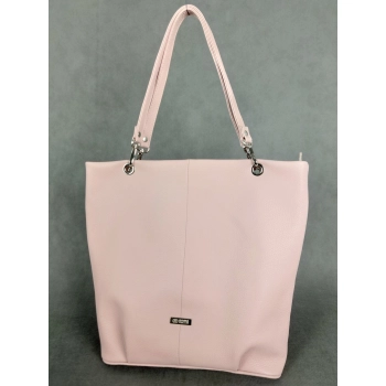 Torba skórzana w kolorze pudrowego różu nr kat. 10144