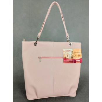 Torba skórzana w kolorze pudrowego różu nr kat. 10144