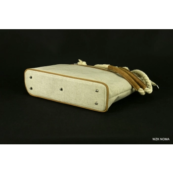 Torba damska na lato z naturalnego lnu 10047 PRODUKT WYPRZEDANY