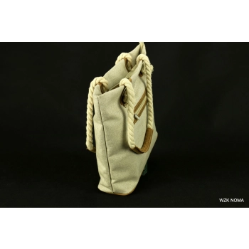 Torba damska na lato z naturalnego lnu 10047 PRODUKT WYPRZEDANY
