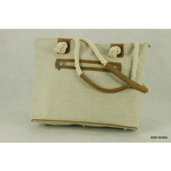 Torba damska na lato z naturalnego lnu 10047 PRODUKT WYPRZEDANY